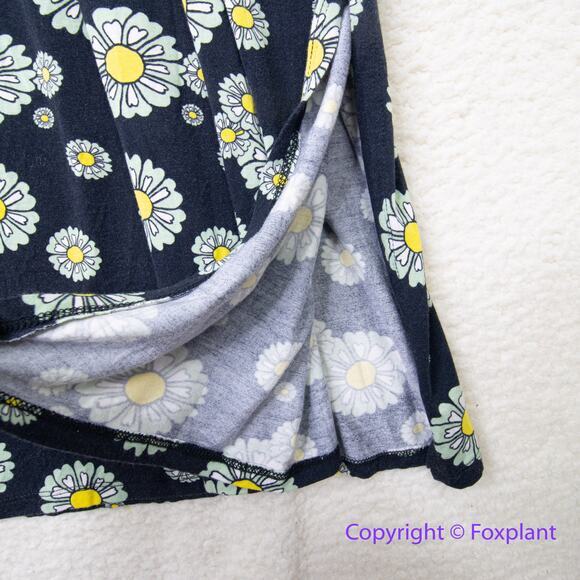 Modcloth daisy faux wrap short sleeve‎ dress with side slit size 4X - Picture 6 of 13